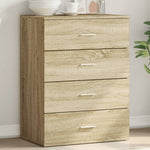 Skjenk Sonoma Eik 60X39X80 Cm Konstruert Tre