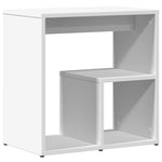 Sidebord 2 Stk Hvit 50X30X50 Cm Konstruert Tre