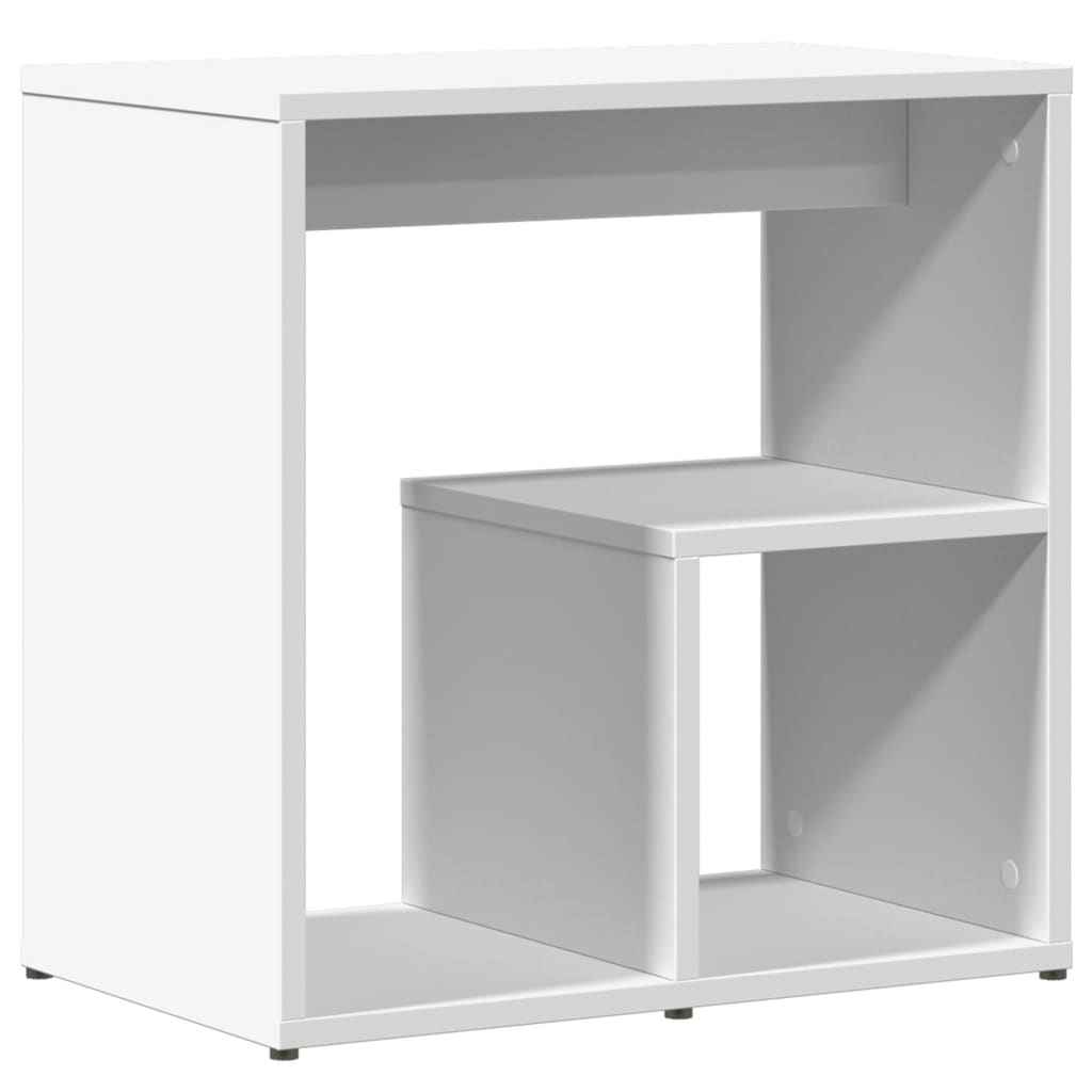 Sidebord 2 Stk Hvit 50X30X50 Cm Konstruert Tre