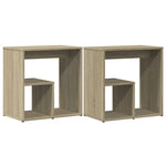 Sidebord 2 Stk Sonoma Eik 50X30X50 Cm Sponplate