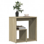 Sidebord 2 Stk Sonoma Eik 50X30X50 Cm Sponplate