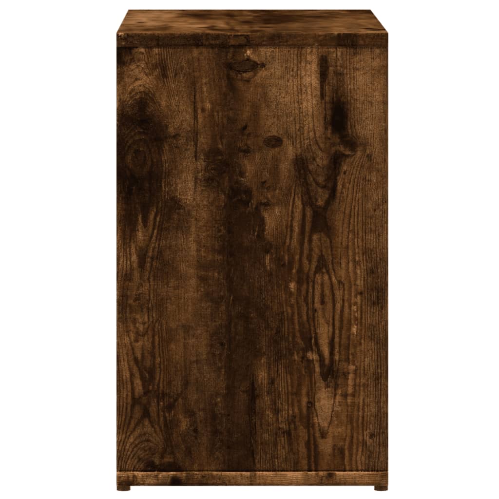Sidebord 2 Stk Røkt Eik 50X30X50 Cm Konstruert Tre