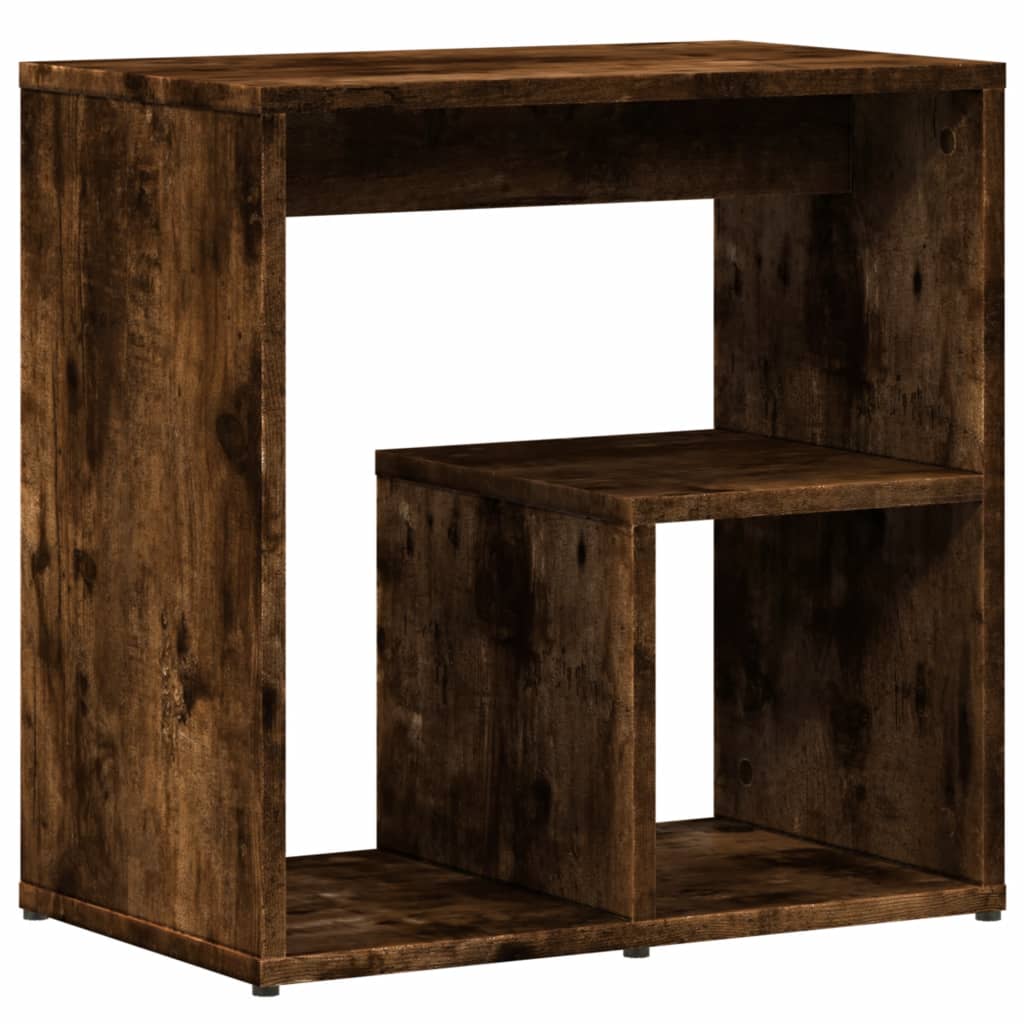 Sidebord 2 Stk Røkt Eik 50X30X50 Cm Konstruert Tre
