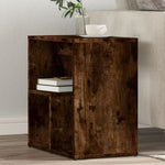 Sidebord 2 Stk Røkt Eik 50X30X50 Cm Konstruert Tre