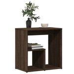 Sidebord 2 Stk Brun 50X30X50 Cm Konstruert Tre