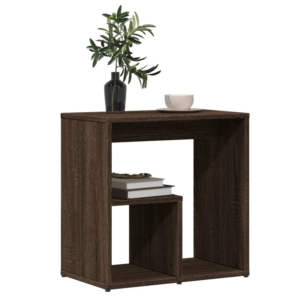 Sidebord 2 Stk Brun 50X30X50 Cm Konstruert Tre