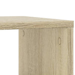 Sidebord Med Hjul Sonoma Eik 50X30X55 Cm Konstruert Tre