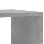 Sidebord Med Hjul Betonggrå 50X30X55 Cm Konstruert Tre