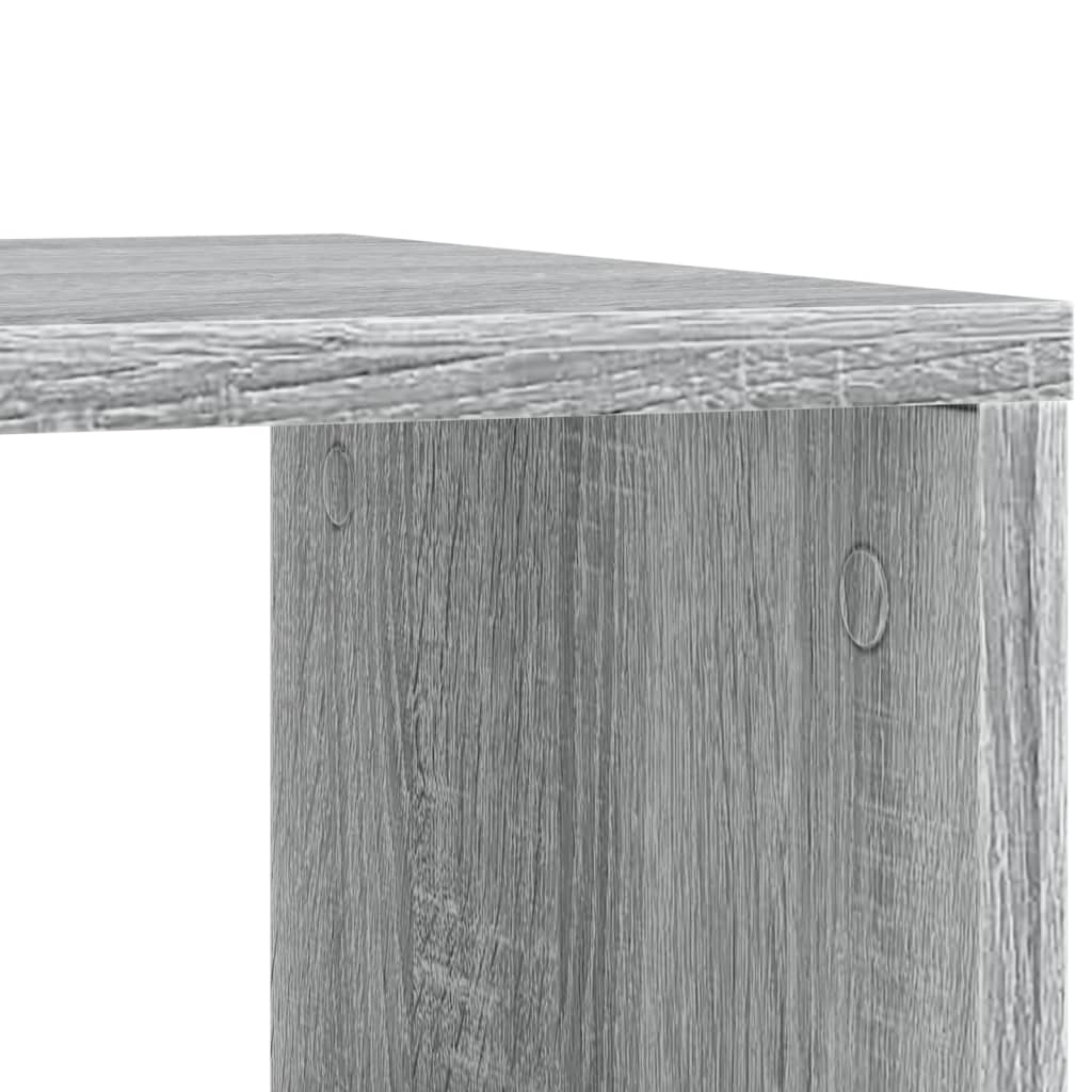 Sidebord Med Hjul Grå Sonoma 50X30X55 Cm Konstruert Tre