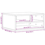 Skriverbord Hvit 49X40X22,5 Cm Konstruert Tre