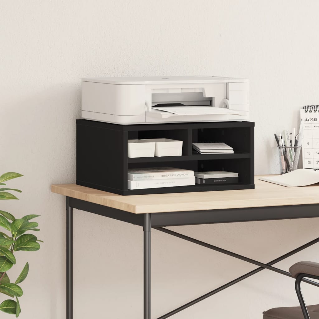 Skriverbord Svart 49X40X22,5 Cm Konstruert Tre