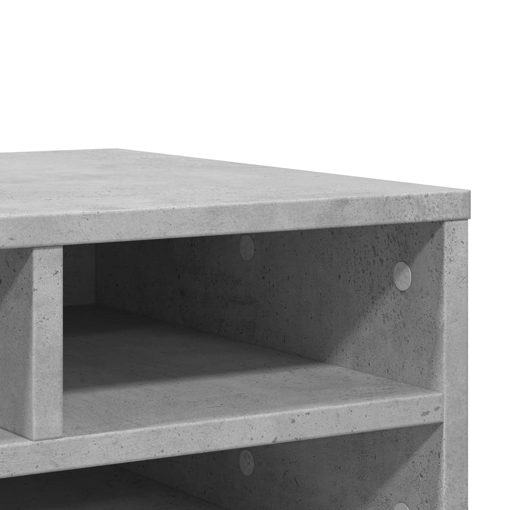 Skriverbord Grå 49X40X22,5 Cm Konstruert Tre