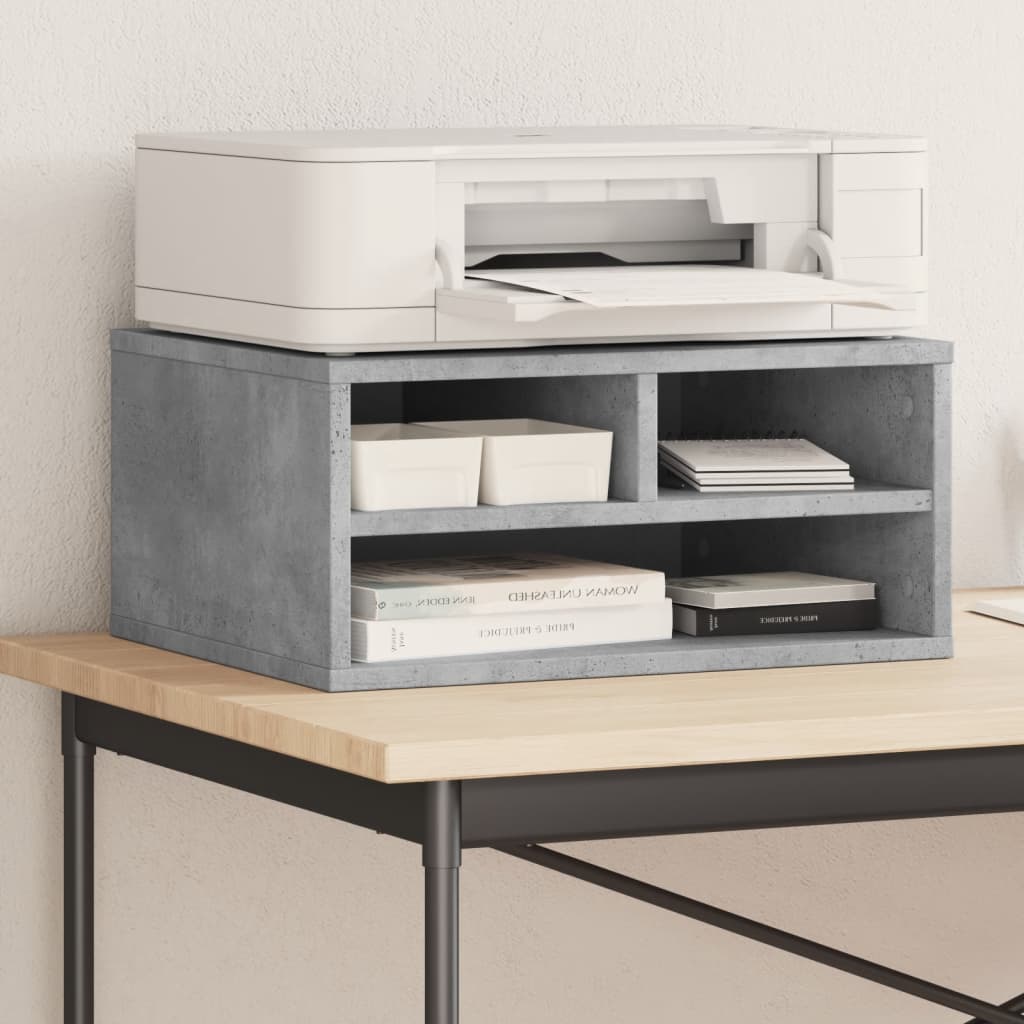 Skriverbord Grå 49X40X22,5 Cm Konstruert Tre