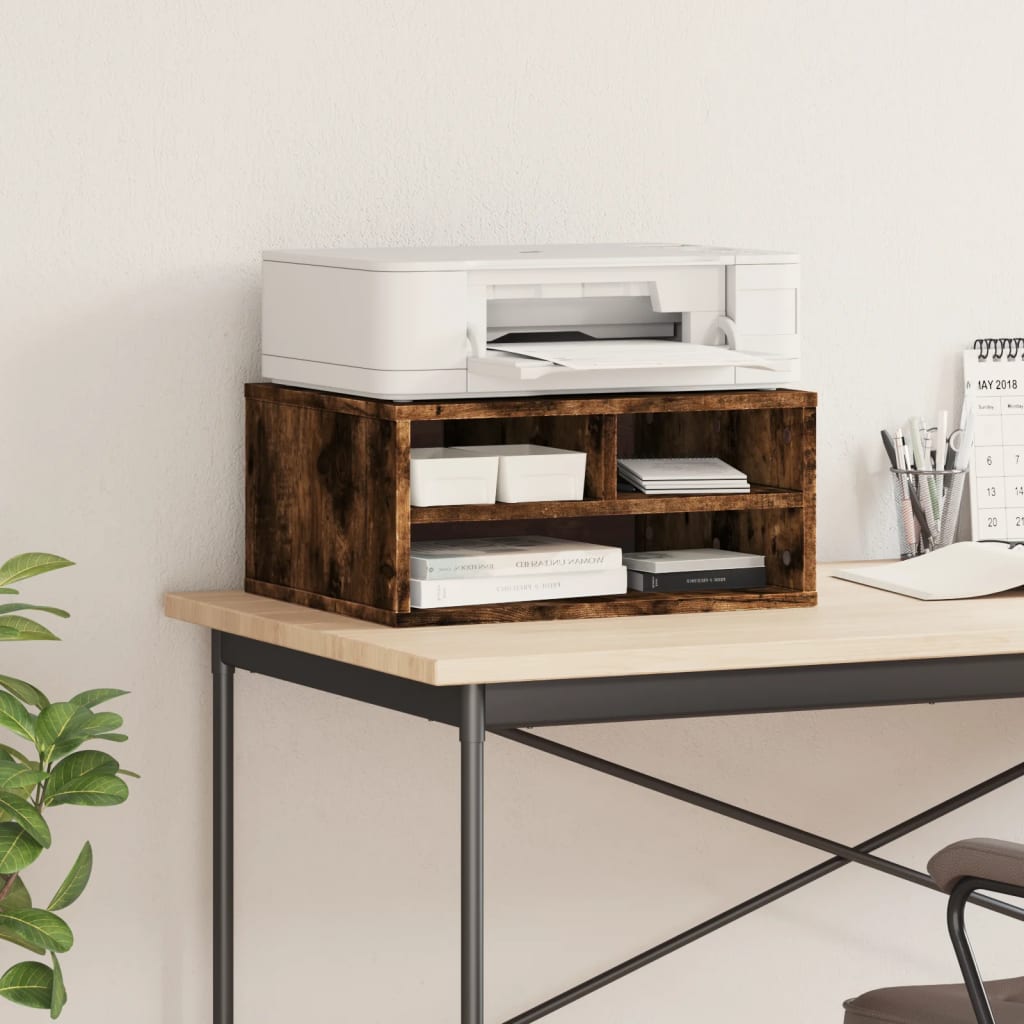 Skriverbord Røkt Eik 49X40X22,5 Cm Konstruert Tre