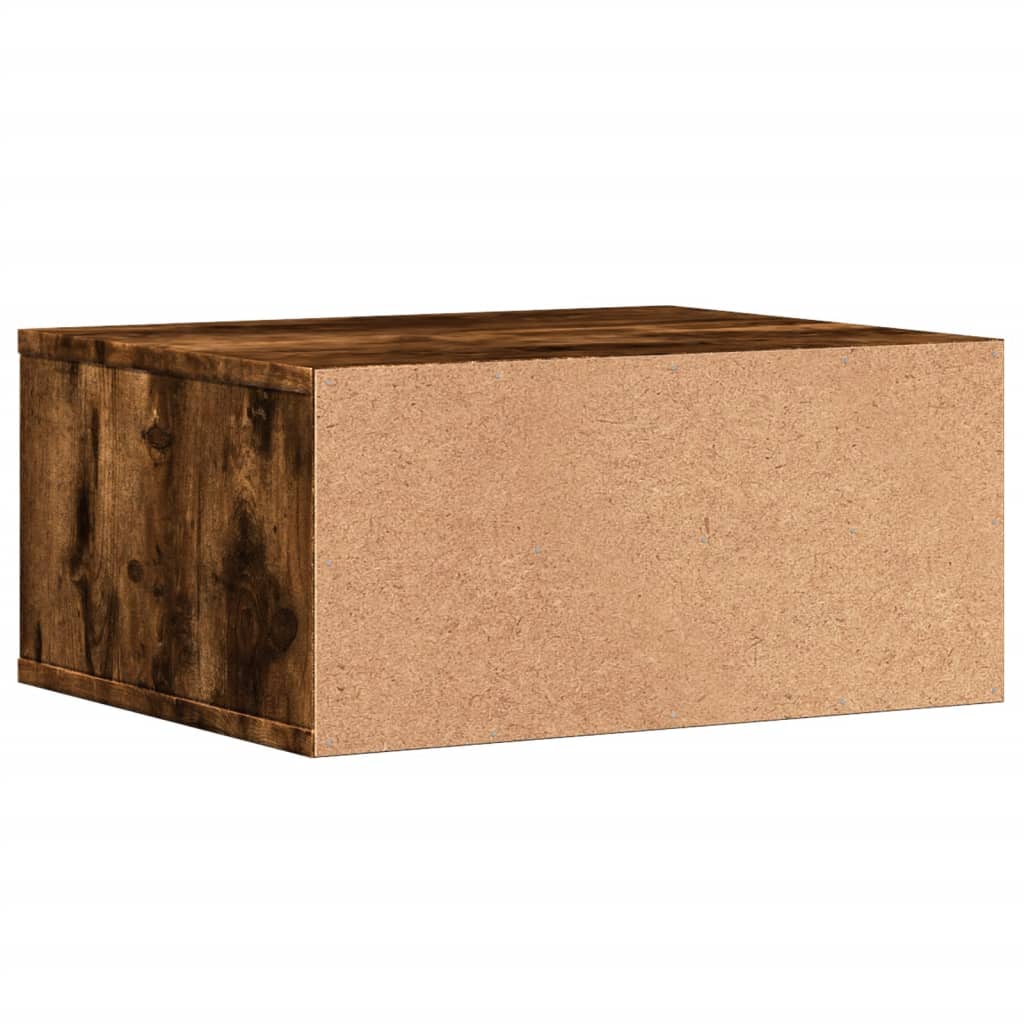 Skriverbord Røkt Eik 49X40X22,5 Cm Konstruert Tre