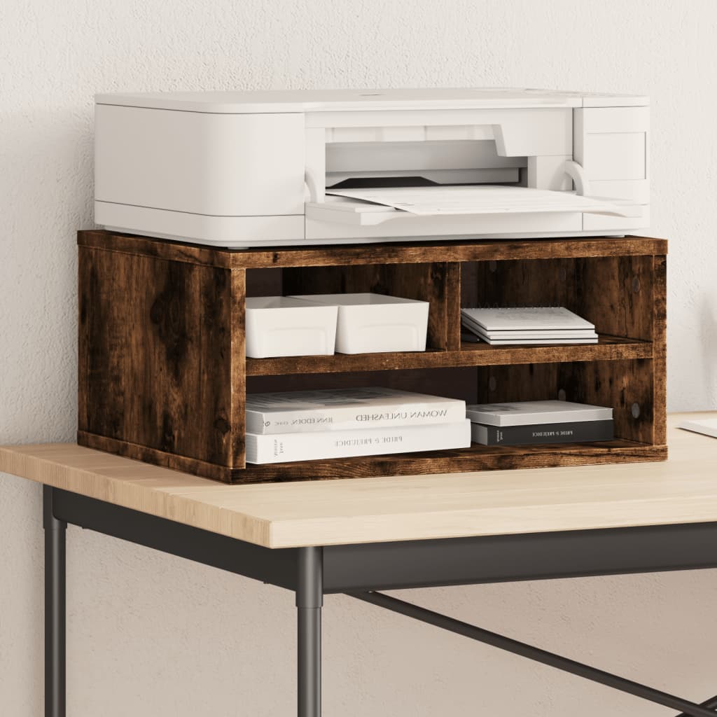 Skriverbord Røkt Eik 49X40X22,5 Cm Konstruert Tre