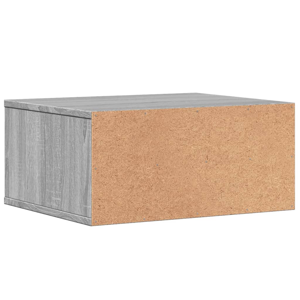 Skriverbord Grå Sonoma 49X40X22,5 Cm Konstruert Tre