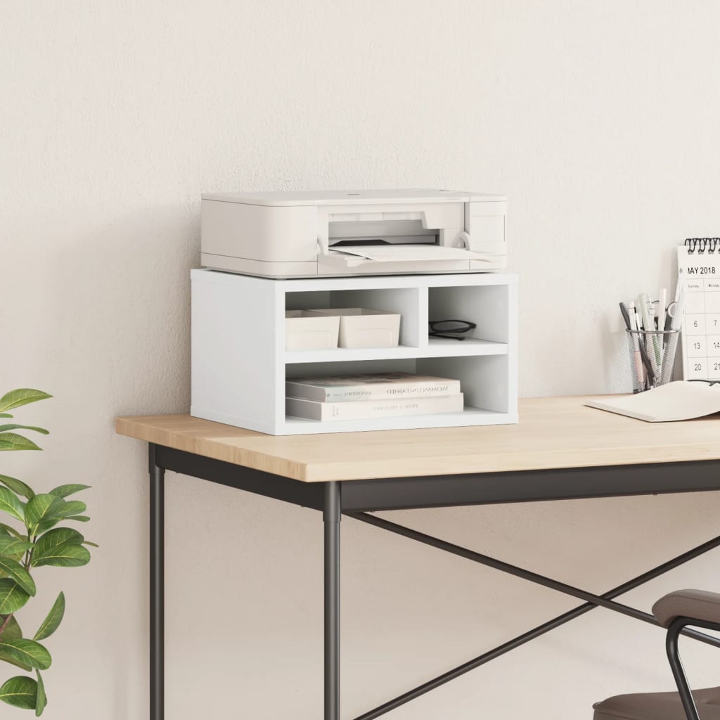 Skriverbord Hvit 40X32X22,5 Cm Konstruert Tre