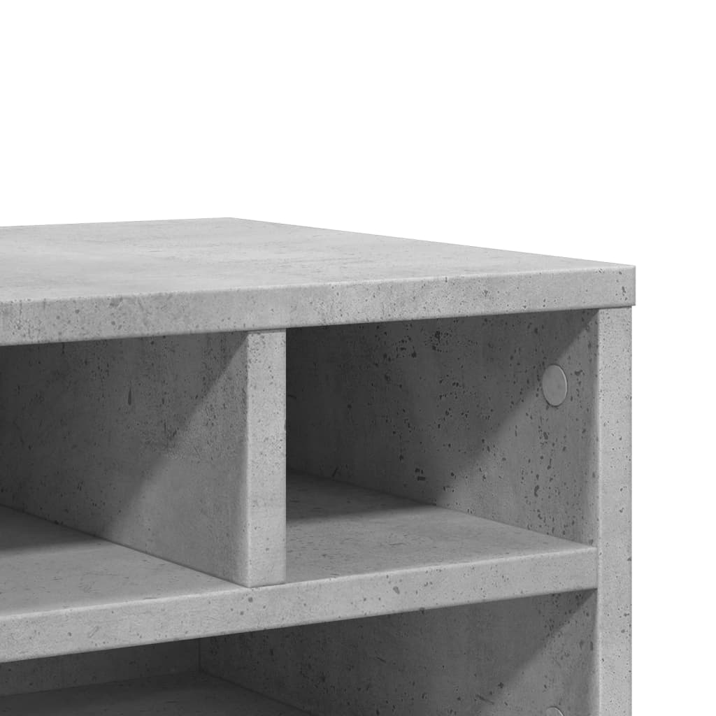 Skriverbord Grå 40X32X22,5 Cm Konstruert Tre