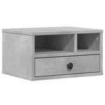 Skriverbord Grå 40X32X22,5 Cm Konstruert Tre