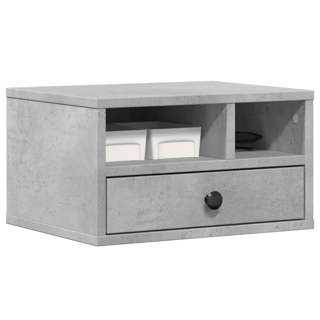 Skriverbord Grå 40X32X22,5 Cm Konstruert Tre