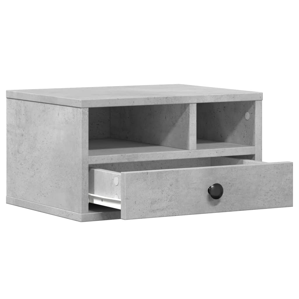 Skriverbord Grå 40X32X22,5 Cm Konstruert Tre