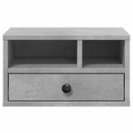 Skriverbord Grå 40X32X22,5 Cm Konstruert Tre