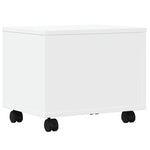 Skriverstativ Med Hjul Hvit 41X32X34,5 Cm