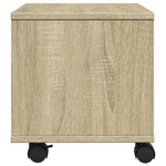 Skriverstativ Med Hjul Sonoma Eik 41X32X34,5 Cm