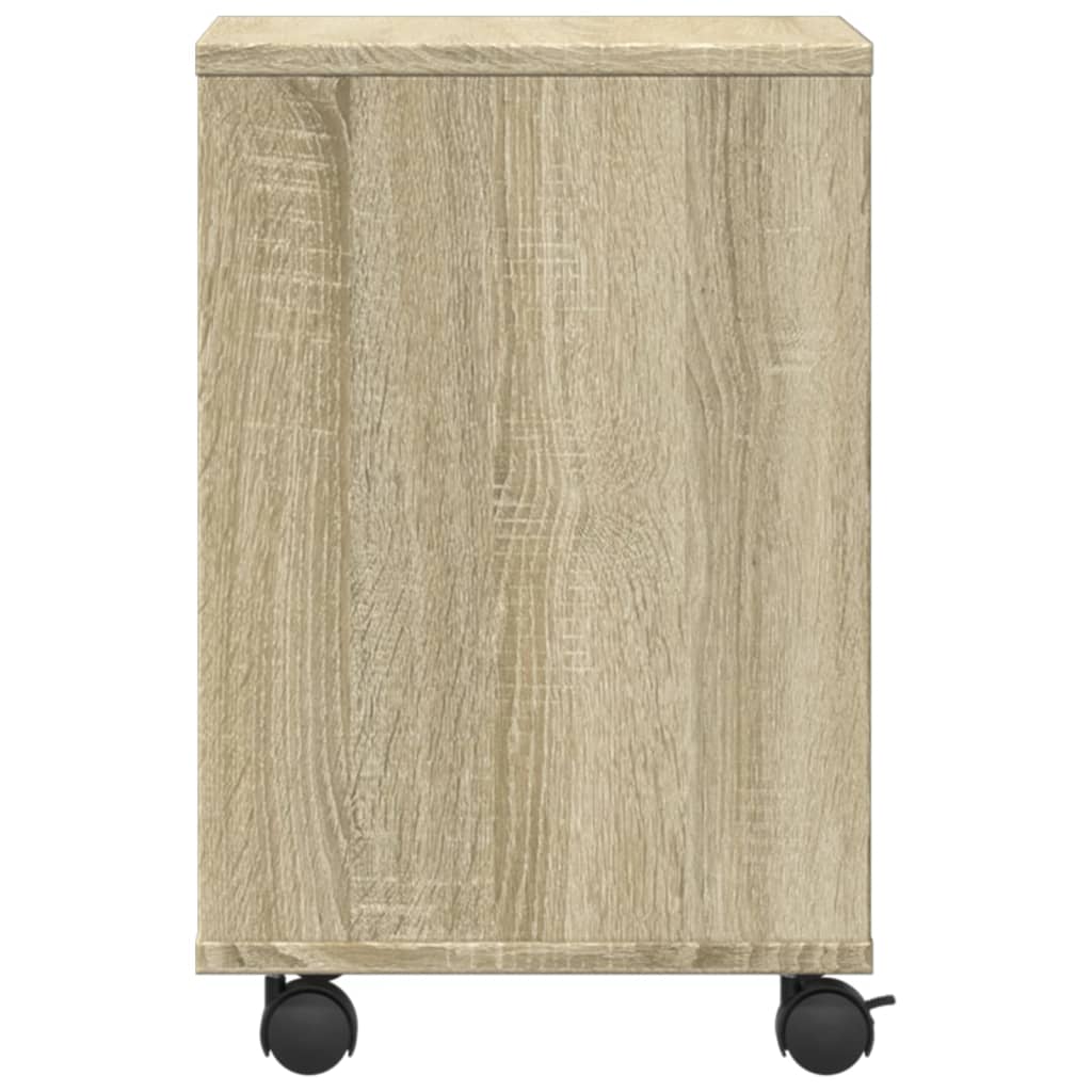 Skriverstativ Med Hjul Sonoma Eik 41X32X48 Cm