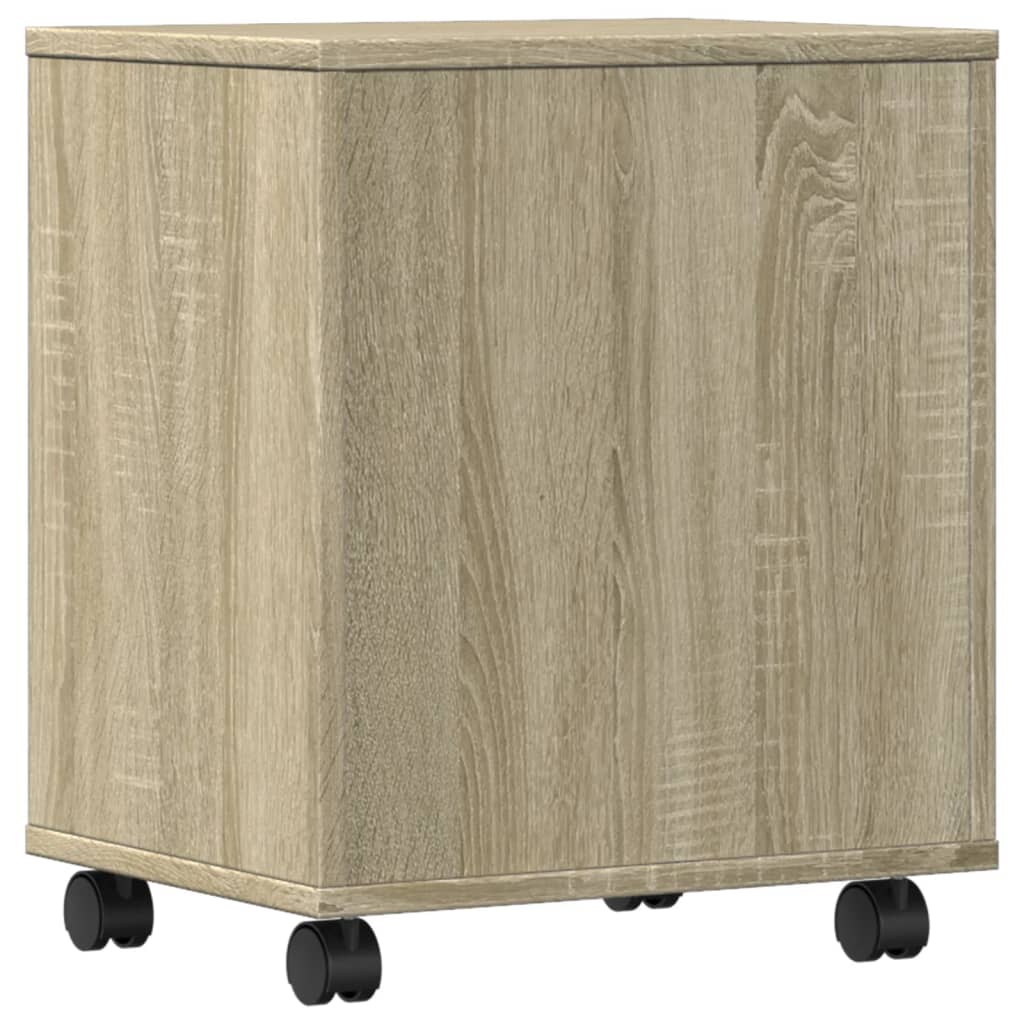 Skriverstativ Med Hjul Sonoma Eik 41X32X48 Cm