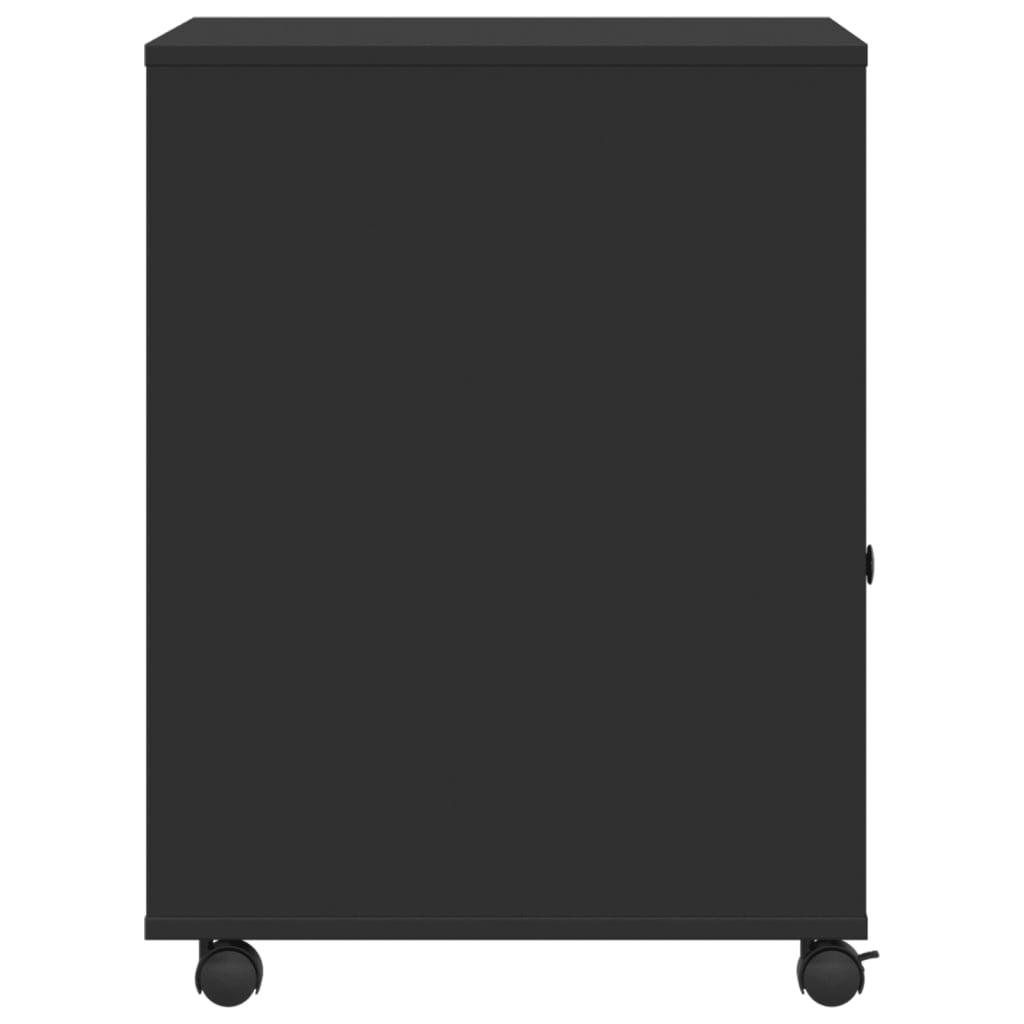 Skriverstativ Med Hjul Svart 60X50X67 Cm