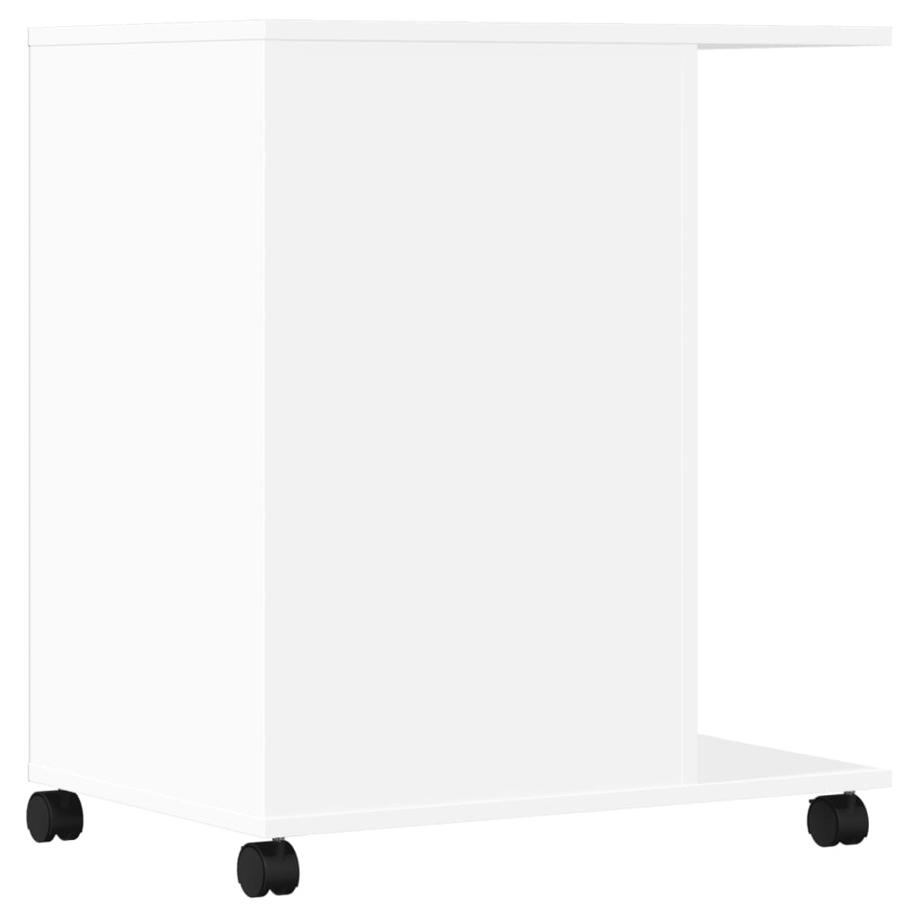 Skriverstativ Med Hjul Hvit 60X40X68,5 Cm