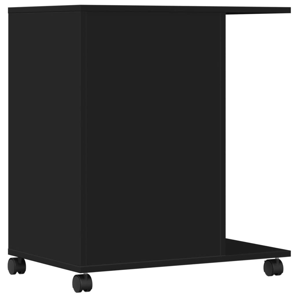 Skriverstativ Med Hjul Svart 60X40X68,5 Cm