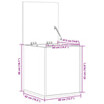 Oppbevaringsboks Sonoma Eik 40X42X46 Cm Konstruert Tre