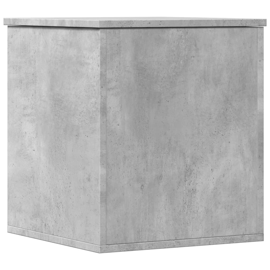 Oppbevaringsboks Betonggrå 40X42X46 Cm Konstruert Tre