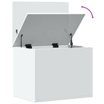 Oppbevaringsboks Hvit 60X42X46 Cm Konstruert Tre