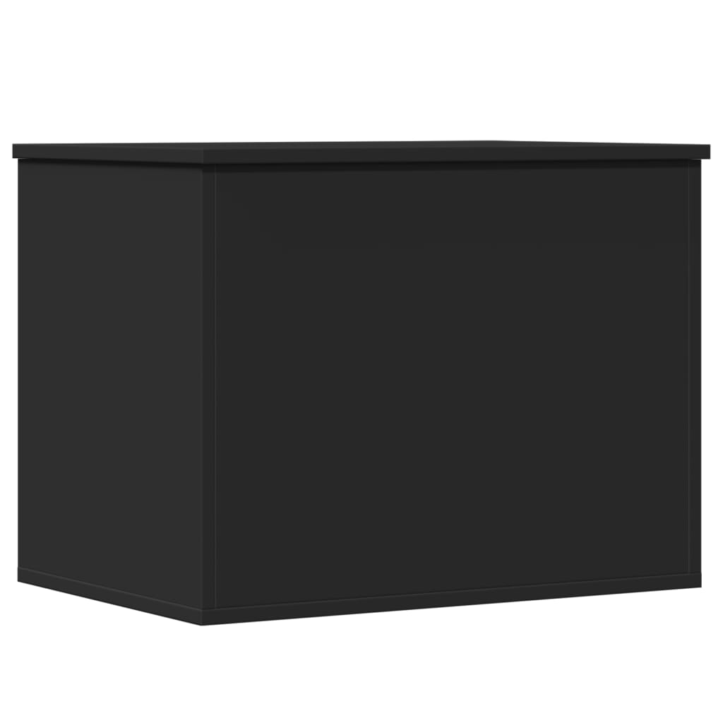Oppbevaringsboks Svart 60X42X46 Cm Konstruert Tre