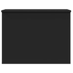 Oppbevaringsboks Svart 60X42X46 Cm Konstruert Tre