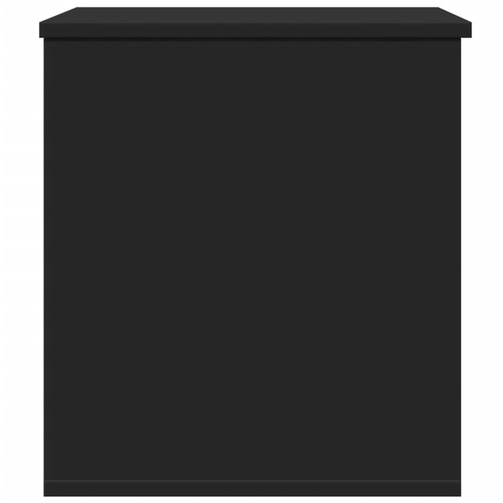 Oppbevaringsboks Svart 60X42X46 Cm Konstruert Tre