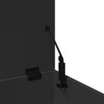 Oppbevaringsboks Svart 60X42X46 Cm Konstruert Tre