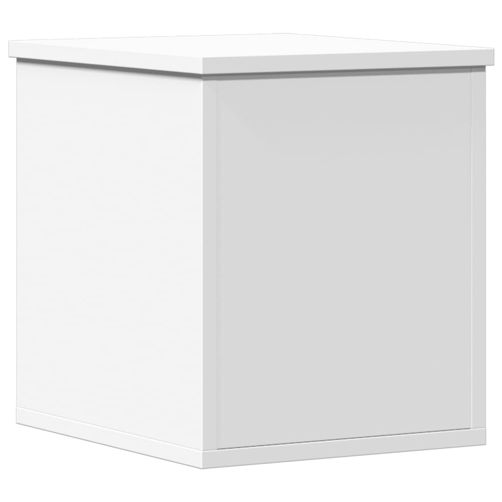 Oppbevaringsboks Hvit 30X35X35 Cm Konstruert Tre