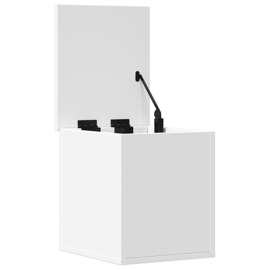 Oppbevaringsboks Hvit 30X35X35 Cm Konstruert Tre