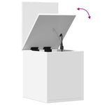 Oppbevaringsboks Hvit 30X35X35 Cm Konstruert Tre