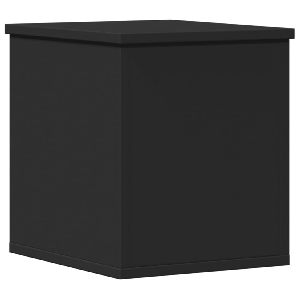 Oppbevaringsboks Svart 30X35X35 Cm Konstruert Tre