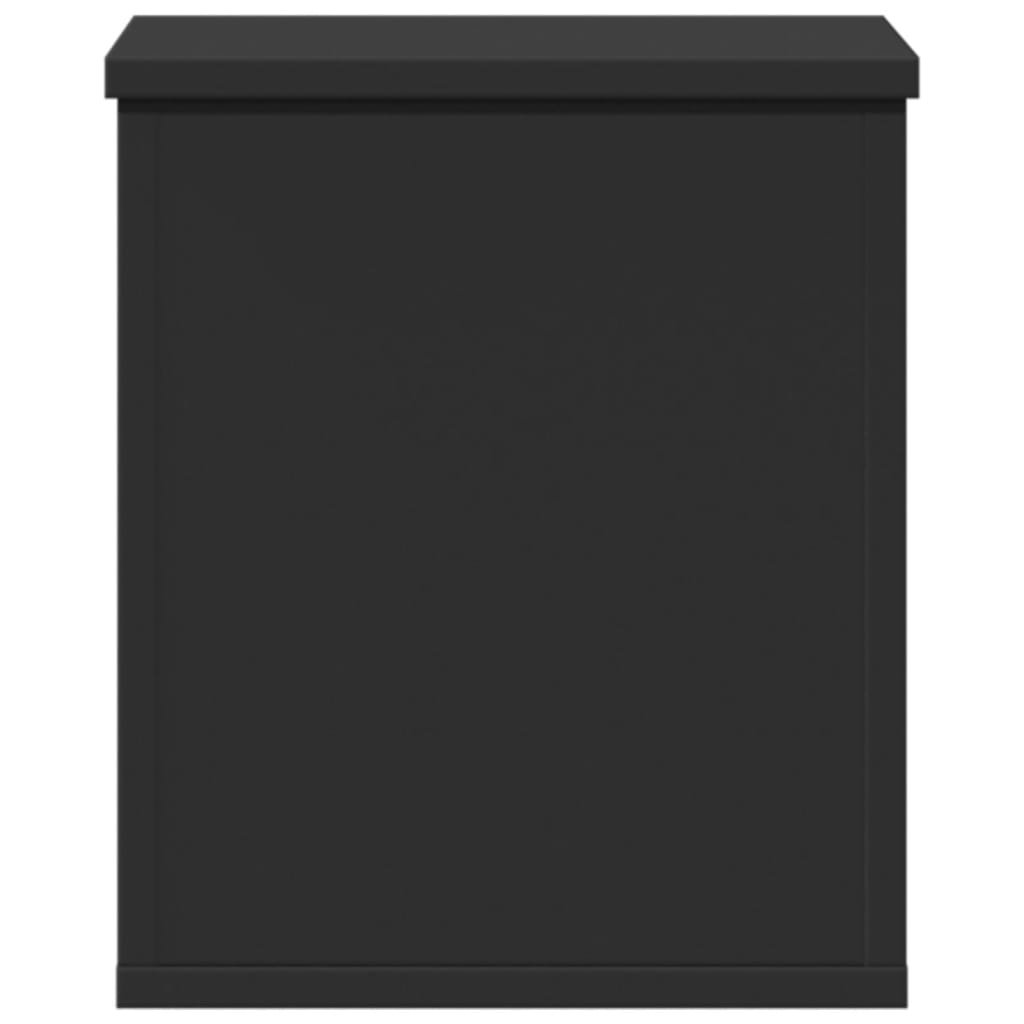 Oppbevaringsboks Svart 30X35X35 Cm Konstruert Tre
