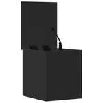 Oppbevaringsboks Svart 30X35X35 Cm Konstruert Tre