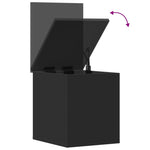 Oppbevaringsboks Svart 30X35X35 Cm Konstruert Tre