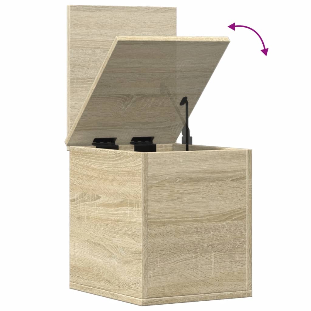 Oppbevaringsboks Sonoma Eik 30X35X35 Cm Konstruert Tre