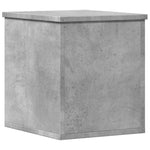 Oppbevaringsboks Betonggrå 30X35X35 Cm Konstruert Tre